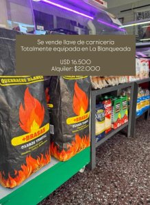 Se vende llave de carnicería en La Blanqueada 