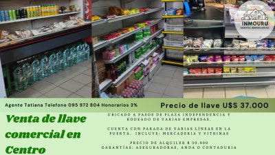 Venta de Llave comercial en Centro