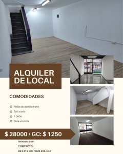 ALQUILER de local en el CENTRO