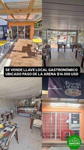 Se vende llave local gastronómico en Paso De La Arena 