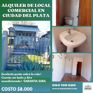 Alquiler local comercial en Ciudad del Plata