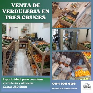 Venta de verdulería en Tres Cruces 