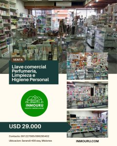 Se vende llave comercial de Perfumeria, Limpieza e Higiene personal en La Paz