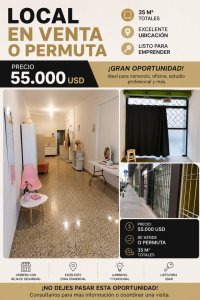 Local en Venta proximo a 18 de Julio, acepta Permuta