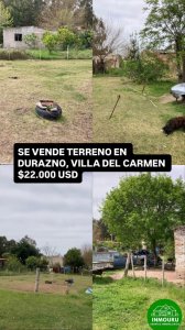 Se vende terreno en Durazno