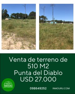 Venta de terreno en Punta del Diablo
