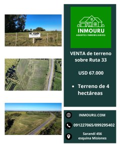 Se vende terreno en proximidades de San Antonio, Canelones
