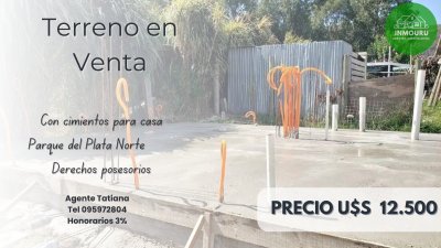 Venta de Terreno con mejoras en Parque del Plata Norte