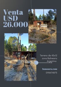 Venta de terreno con cabaña