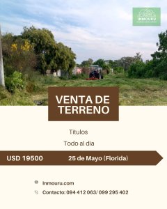 TERRENO en VENTA ubicado en 25 de mayo (FLORIDA)