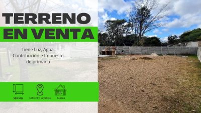 Venta de Terreno en Parque del Plata Sur