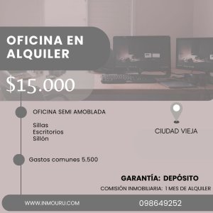 Se alquila oficina en Ciudad Vieja