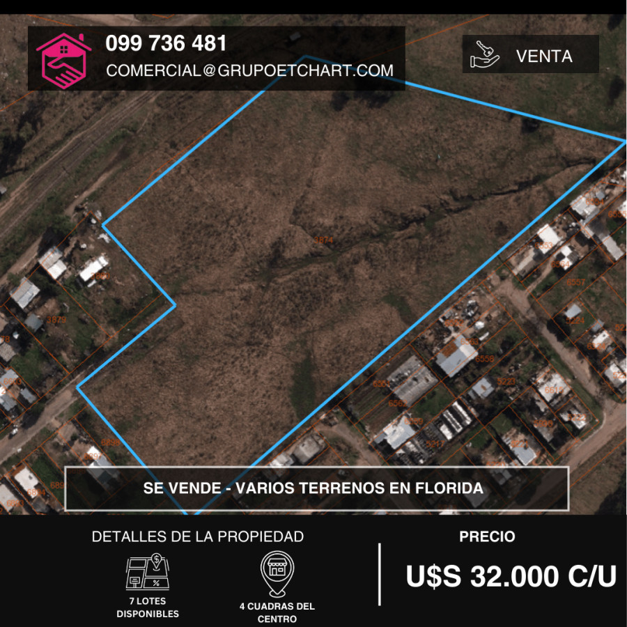 Terrenos en venta Florida ultimos 7 lotes