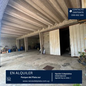SE ALQUILAN DEPOSITOS EN PARQUE DEL PLATA
