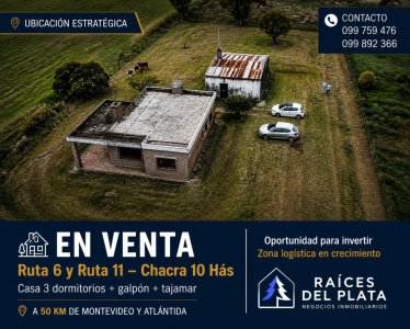 Sobre Ruta 6, a metros de la intersección con Ruta 11