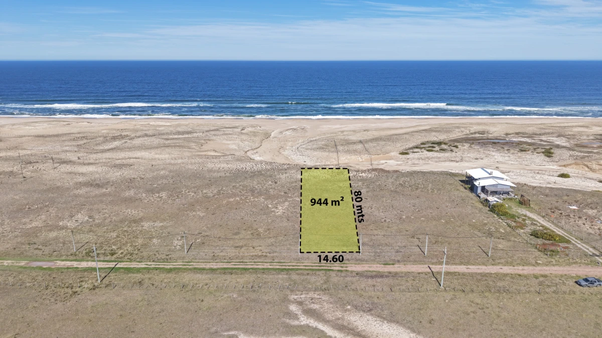 Terreno esquinero en venta - San Bernardo (Pueblo Nuevo), La Paloma, Rocha