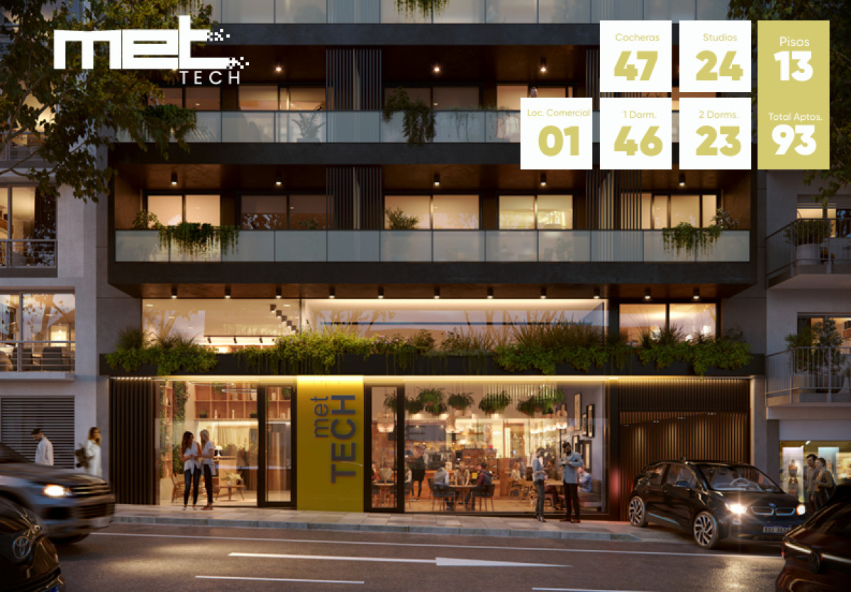 Pre-venta  1 Dormitorios! - Edificio Met Tech