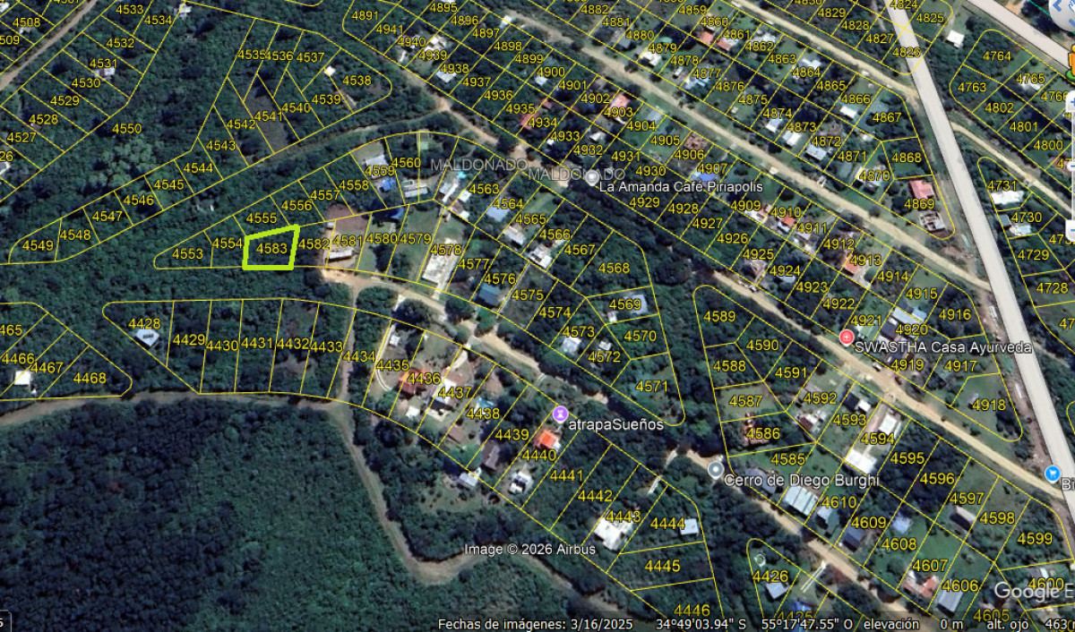 Venta Terreno 439mts2.Playa Hermosa, Piriápolis, Maldonado.
