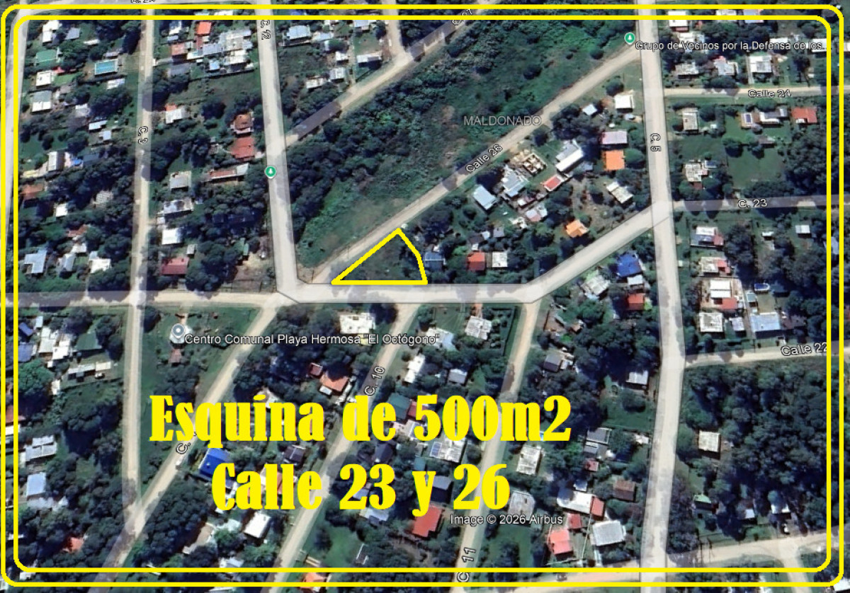 Venta terreno 500m2 Playa Hermosa, Piriapolis, Maldonado