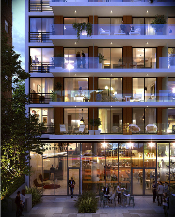 Monoambiente en Park Square Sarmiento