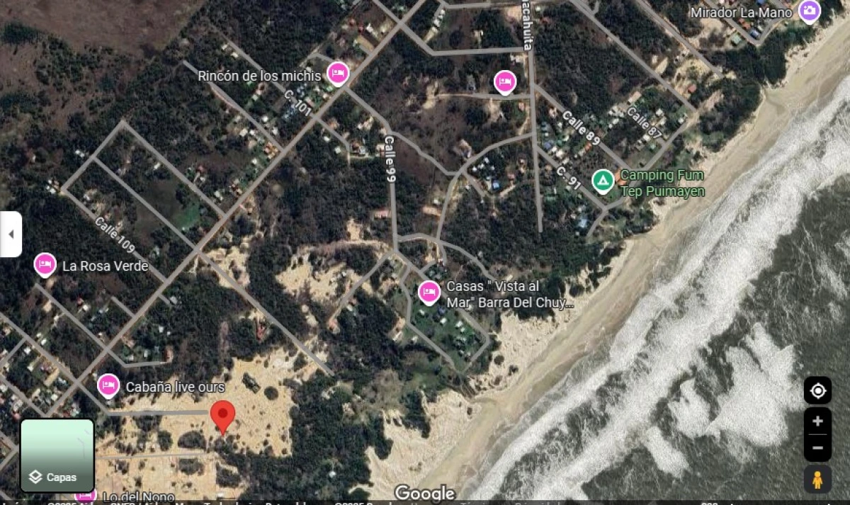 Venta de 4 terrenos en Puimayen Barra del Chuy . Una cuadra de la playa