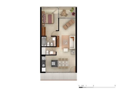 Hermoso Apto de 1 Dorm. Gala Puerto, Punta del Este