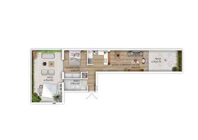 Apartamento 1 dormitorio en Cordón