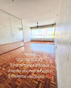 Venta Apartamento 3 Dormitorios, Pocitos, T