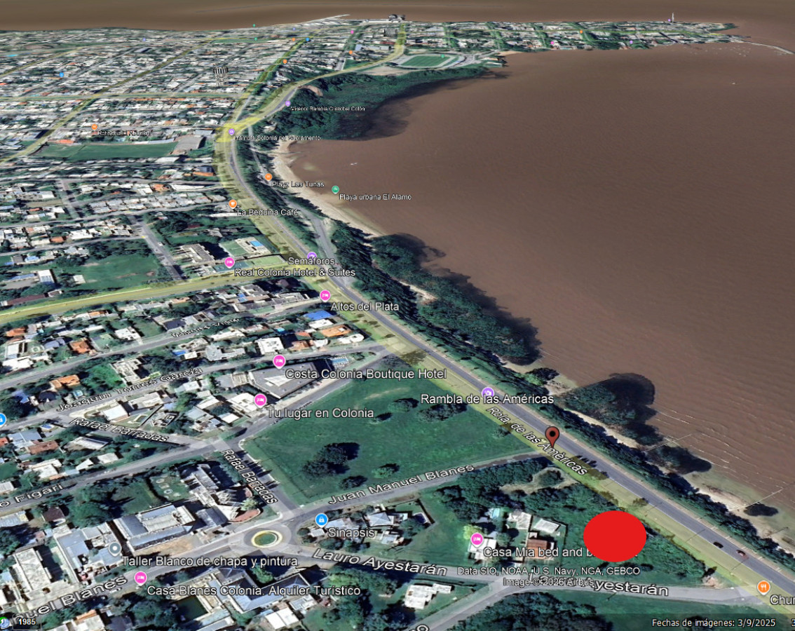Terreno primera línea sobre Rambra de Colonia del Sacramento 