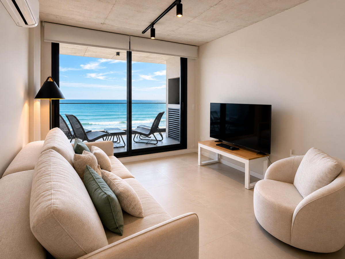 Apartamento 2 dormitorio  2 baños con vista al mar playa brava 