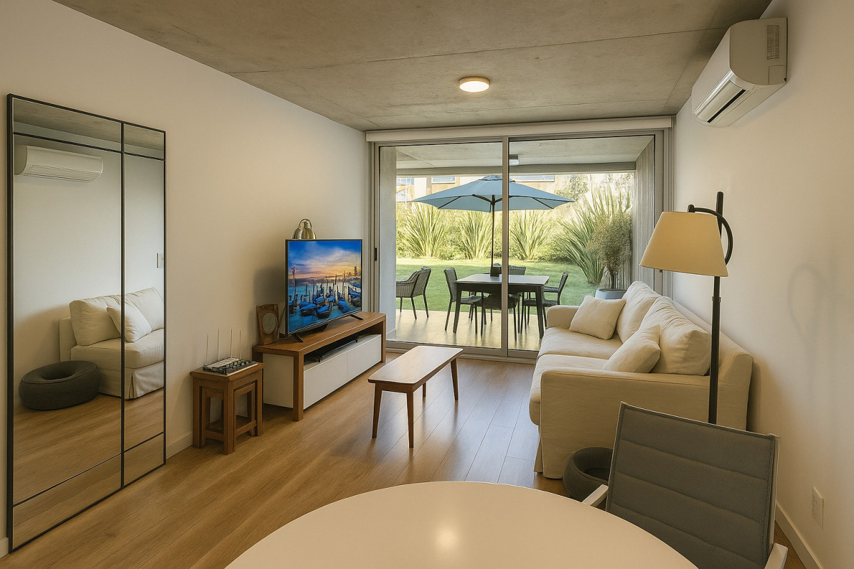 Apartamento 2 dormitorios 2 baños con jardín 