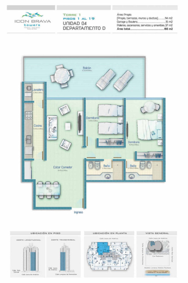 Imagen de Venta de apartamento en Icon Brava Tower · Punta del Este.