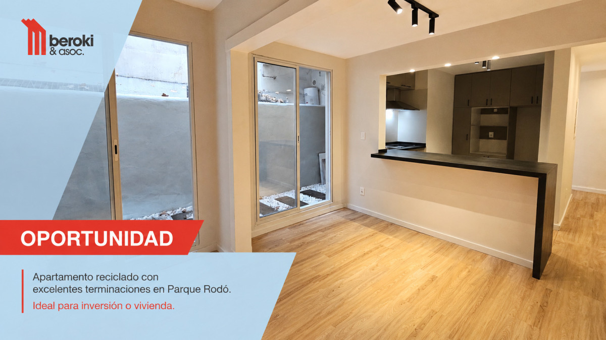 Venta Apartamento 1 Dormitorio Parque Rodó Reciclado con Patio Montevideo
