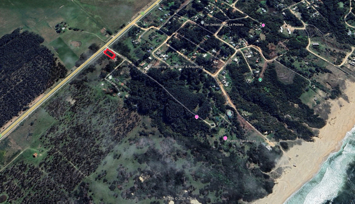 Terreno en venta Ruta N°10, San Sebastián de la Pedrera, Rocha.