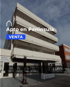 Apartamento en venta de 1 dormitorio c/ cochera en Península