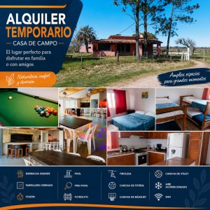 Espectacular chacra de recreo!!!!!, Alquiler temporal con todas las comodidades en Los Ceibos a 20 min del centro de Punta del Este