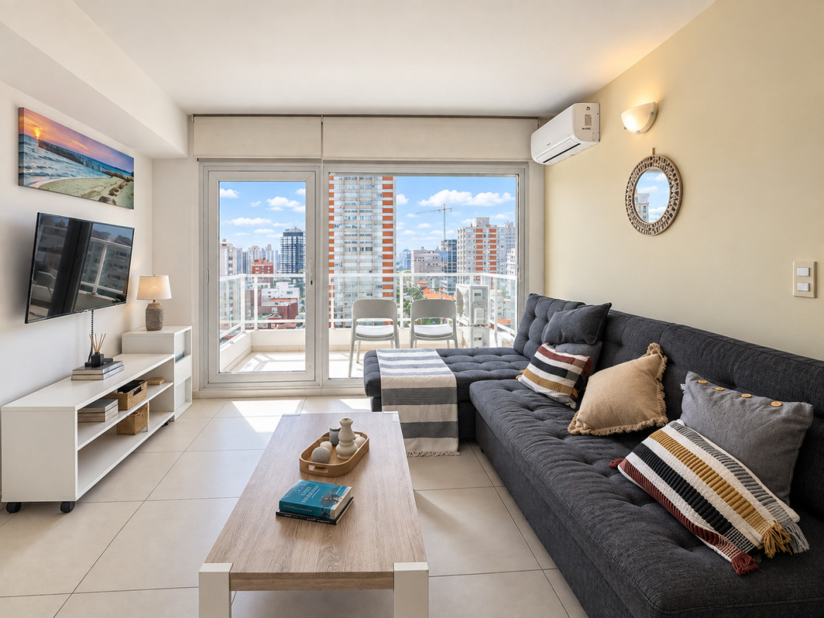 Apartamento 2 dormitorios en Península con vista al mar, para alquiler de verano.