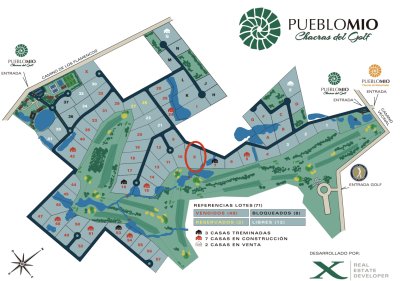 Terreno en venta en Pueblo Mio Golf Manantiales