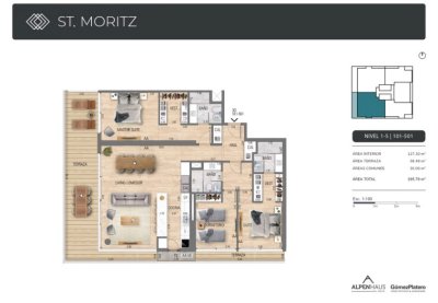 VENTA APARTAMENTO 3 DORMITORIOS EDIFICIO ST MORITZ