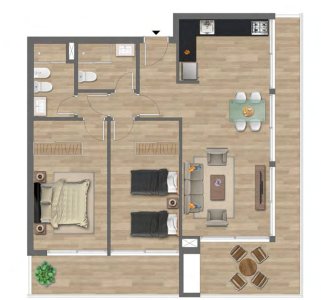 VENTA APARTAMENTO 2 DORMITORIOS EDIFICIO MANSA BAY