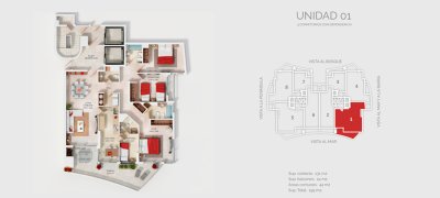 Apartamento en VENTA de 3 dormitorios y dependencia, Torre de categoría 