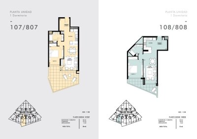 Venta de apartamento en la Brava, 1 dormitorio, 1 baño, Terraza, a estrenar. 
